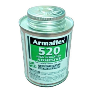 Armaflex 520 Contact Adhesive, 1/2 Pint With Brush Top AAD520002 Armaflex 520 Contact Adhesive, 1/2 Pint With Brush Top AAD520002