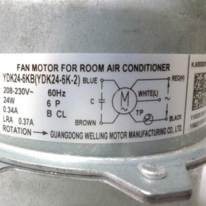 Motor for Ecox YDK24-6KB 24W 220V/1Ph/60Hz YDK24-6K-2, YKT-24-6-15L RoHS 202400401344 11002012001425 11002012004174
Fits: MSH-09 MSH-12 MSJ-12 EDDM009C16B midea MCH09NIH2 PIA9065B Motor for Ecox YDK24-6KB 24W 220V/1Ph/60Hz YDK24-6K-2, YKT-24-6-15L RoHS 202400401344 11002012001425 11002012004174
Fits: MSH-09 MSH-12 MSJ-12 EDDM009C16B midea MCH09NIH2 PIA9065B