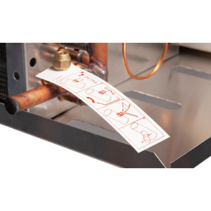 Danfoss 114U0014 Evaporator Optyma LMBP R404 13.1K Btu/hr at 25F SST MBP 14.6K Btu/hr at -20F SST LBP Electric Defrost 6FPI Low Profile 3 x 12in ECM Fans DACC RX L123.1A4/E1 230V/1Ph/60Hz