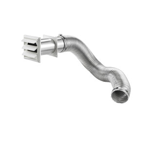 Lambro 313WUL Semi-Rigid Transition Duct Louvered Vent Kit 4 inch X 8 ft Lambro 313WUL Semi-Rigid Transition Duct Louvered Vent Kit 4 inch X 8 ft