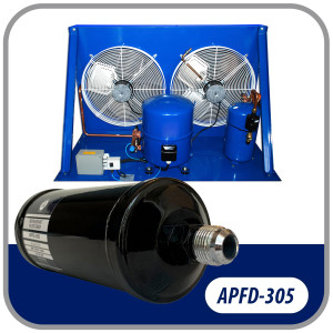 Appli Parts APFD-305 5/8 in Liquid Line Refrigerant AC Filter Drier hvac Refrigeration 305 SAE Flare connection universal unidirectional 10-1/2 in long 3-1/4 in wide Appli Parts APFD-305 5/8 in Liquid Line Refrigerant AC Filter Drier hvac Refrigeration 305 SAE Flare connection universal unidirectional 10-1/2 in long 3-1/4 in wide