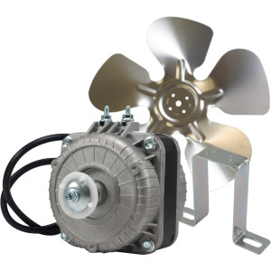 Appli Parts APFM-51E 5W refrigeration condenser and evaporator motor 115V 60Hz 0.4A 1450rpm includes base and 8in aluminum Fan Blade CCW shaft end Universal fit Appli Parts APFM-51E 5W refrigeration condenser and evaporator motor 115V 60Hz 0.4A 1450rpm includes base and 8in aluminum Fan Blade CCW shaft end Universal fit