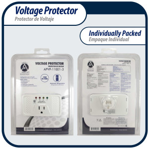 Appli Parts APVP-11EE1-3 120 V Voltage Surge Protector for Refrigerators, 50/60 Hz, 12 A, 140 joules, regulator with time delay works with all electronic appliance brands  Appli Parts APVP-11EE1-3 120 V Voltage Surge Protector for Refrigerators, 50/60 Hz, 12 A, 140 joules, regulator with time delay works with all electronic appliance brands