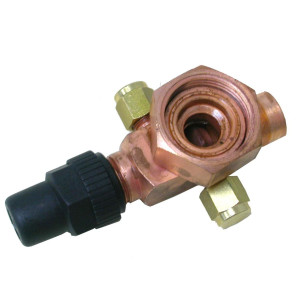 Danfoss 8168033 V09 1-1/4 in Rotolock x 5/8 ODF, Service Valve for Compressors Danfoss 8168033 V09 1-1/4 in Rotolock x 5/8 ODF, Service Valve for Compressors