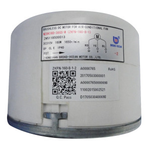 Fan Motor Brushless DC for Indoor AC Unit DC310V 160W 1650rpm, 2 Shaft,  ZKFN-160-8-1, ZKFN-160-8-1-2, WZDK160-38GS-W, 11002015002521
 Fan Motor Brushless DC for Indoor AC Unit DC310V 160W 1650rpm, 2 Shaft,  ZKFN-160-8-1, ZKFN-160-8-1-2, WZDK160-38GS-W, 11002015002521