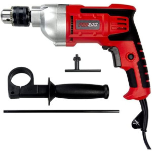 Promaker 1/2in Hammer Drill PRO-TP800
Voltage - Frequency: 120V - 60Hz
Amperage: 7.0AMP
Power: 800W
Speed: 0-2800rpm
Chuck size: 1/2in (13mm)
Weight: 5.06Lb
Cord: 6.5ft Promaker 1/2in Hammer Drill PRO-TP800
Voltage - Frequency: 120V - 60Hz
Amperage: 7.0AMP
Power: 800W
Speed: 0-2800rpm
Chuck size: 1/2in (13mm)
Weight: 5.06Lb
Cord: 6.5ft