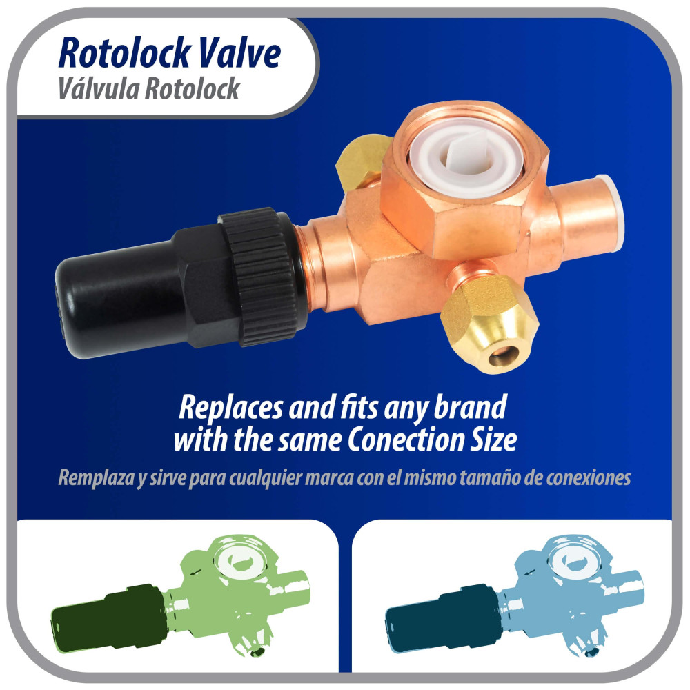 Appli Parts Rotolock Valve V06 In X 1/2 In ODF Solder