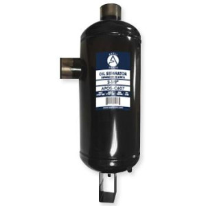 Appli Parts APOS-C607 2-1/8 in ODF Centrifugal Oil Separator for refrigeration systems, compatible with CFC HCFC HFC refrigerants R22 R407C R502 R134a R404A R507, working temperature 14 F to 266 F