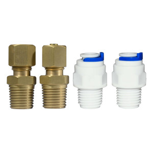 Appli Parts APWF-100K In Line Water Filter 1/4 in Connection 1/2in Wide 10-1/2in Long Includes Plastic Connections APWF-100PC and Brass Connections APWF-100BC