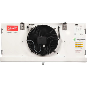 Danfoss 114U0001 Evaporator Optyma MBP 7K Btu/hr at 25F SST R404 Air Defrost 6FPI Low Profile 1 x 12in ECM fan DACC RX L070.1A4/A1 230V/1Ph/60Hz 
 Danfoss 114U0001 Evaporator Optyma MBP 7K Btu/hr at 25F SST R404 Air Defrost 6FPI Low Profile 1 x 12in ECM fan DACC RX L070.1A4/A1 230V/1Ph/60Hz