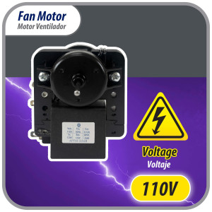Appli Parts APFM-2268 Evaporator Fan Motor for refrigerators and freezers 110 V, 60 Hz, 0.12 A, 7.5 W, 2500 rpm, CCW, Shaft Length 1-1/8 in replaces 200D2940P001C, 200D2940P002, P009, WR01F02268  Appli Parts APFM-2268 Evaporator Fan Motor for refrigerators and freezers 110 V, 60 Hz, 0.12 A, 7.5 W, 2500 rpm, CCW, Shaft Length 1-1/8 in replaces 200D2940P001C, 200D2940P002, P009, WR01F02268