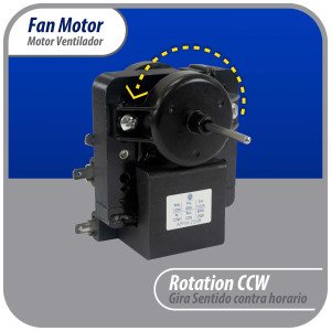 Appli Parts APFM-2268 Evaporator Fan Motor for refrigerators and freezers 110 V, 60 Hz, 0.12 A, 7.5 W, 2500 rpm, CCW, Shaft Length 1-1/8 in replaces 200D2940P001C, 200D2940P002, P009, WR01F02268  Appli Parts APFM-2268 Evaporator Fan Motor for refrigerators and freezers 110 V, 60 Hz, 0.12 A, 7.5 W, 2500 rpm, CCW, Shaft Length 1-1/8 in replaces 200D2940P001C, 200D2940P002, P009, WR01F02268