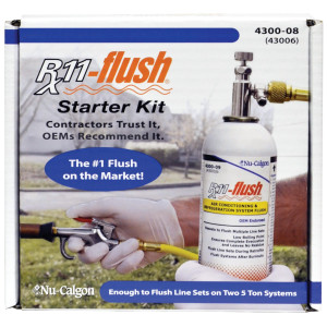 Nu-Calgon 4300-08 Rx11-Flush Starter Kit, 1 Lb Can, 1 Hose, 1 Gun, 1 Valve Nu-Calgon 4300-08 Rx11-Flush Starter Kit, 1 Lb Can, 1 Hose, 1 Gun, 1 Valve
