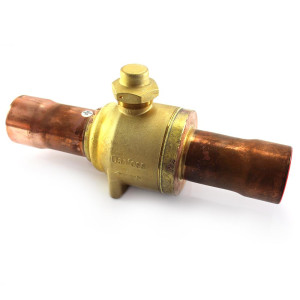Danfoss 009L7059 2-1/8in Shut Off Ball Valve ODF GBC 54s Multiple Refrigerant MWP 650psi WT -40F to 300F with 1/4in SAE Schrader Valve Bi-Flow Danfoss 009L7059 2-1/8in Shut Off Ball Valve ODF GBC 54s Multiple Refrigerant MWP 650psi WT -40F to 300F with 1/4in SAE Schrader Valve Bi-Flow