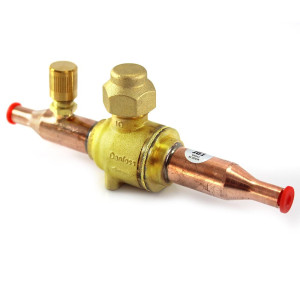 Danfoss 009L7050 1/4in Shut Off Ball Valve ODF GBC 6s Multiple Refrigerant MWP 650psi WT -40F to 300F with 1/4in SAE Schrader Valve Bi-Flow Danfoss 009L7050 1/4in Shut Off Ball Valve ODF GBC 6s Multiple Refrigerant MWP 650psi WT -40F to 300F with 1/4in SAE Schrader Valve Bi-Flow
