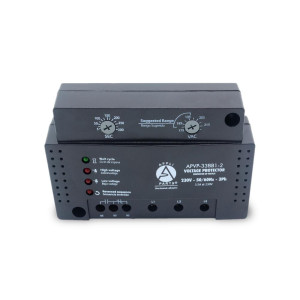 Appli Parts APVP-33BB1-2 220V Voltage Surge Protector with Adjustable Range and Reconnecting Time, 50/60 Hz, 3 Ph, 3.5A, works with all electric appliances and units with rated electrical consumption