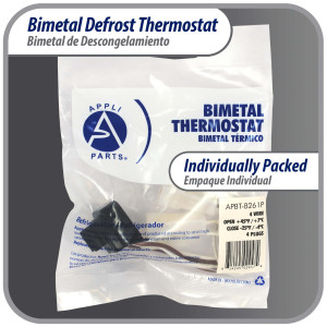 Appli Parts APBT-B261P Bimetal Thermostat Mabe Type 4 Wire Open 45 F and Close 25 F 4 plugs Reference BIM-261 / Atlas Millenium / Innovation / Thermodisc Appli Parts APBT-B261P Bimetal Thermostat Mabe Type 4 Wire Open 45 F and Close 25 F 4 plugs Reference BIM-261 / Atlas Millenium / Innovation / Thermodisc