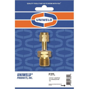 Uniweld F27L Oxygen Outlet Adapter A-LH Regulator TO Uniweld F27L Oxygen Outlet Adapter A-LH Regulator TO