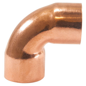 Appli Parts AP-C258 90 Degree Elbow Short turn 2-5/8 in Copper pipe fittings CxC Sweat connections for refrigeration, air conditioning and plumbing applications ACR and Type L copper pipe  Appli Parts AP-C258 90 Degree Elbow Short turn 2-5/8 in Copper pipe fittings CxC Sweat connections for refrigeration, air conditioning and plumbing applications ACR and Type L copper pipe
