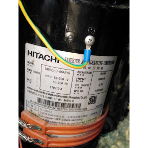 DC inverter scroll compressor 11102020000002 E655DHD-65A2YG Hitachi 65-200V 40-200hz R410A 9000W H361098