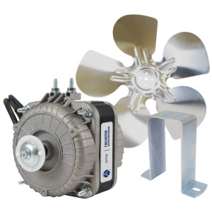 Appli Parts APFM-342E 34W refrigeration condenser and evaporator motor 220V 60Hz 1.2A 1300rpm includes base and 12in aluminum Fan Blade CCW shaft end Universal fit Appli Parts APFM-342E 34W refrigeration condenser and evaporator motor 220V 60Hz 1.2A 1300rpm includes base and 12in aluminum Fan Blade CCW shaft end Universal fit