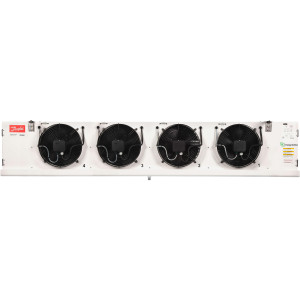 Danfoss 114U0006 Evaporator Optyma MBP 28.8K Btu/hr at 25F SST R404 Air Defrost 6FPI Low Profile 4 x 12in ECM fans DACC RX L050.1A4/A1 230V/1Ph/60Hz 
 Danfoss 114U0006 Evaporator Optyma MBP 28.8K Btu/hr at 25F SST R404 Air Defrost 6FPI Low Profile 4 x 12in ECM fans DACC RX L050.1A4/A1 230V/1Ph/60Hz