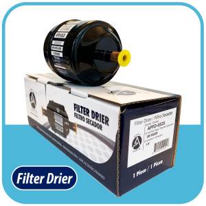 Appli Parts APFD-052S 1/4 in Liquid Line Refrigerant AC Filter Drier hvac Refrigeration 052S ODF Sweat Solder connection universal unidirectional 4-1/2 in long 2 in wide Appli Parts APFD-052S 1/4 in Liquid Line Refrigerant AC Filter Drier hvac Refrigeration 052S ODF Sweat Solder connection universal unidirectional 4-1/2 in long 2 in wide