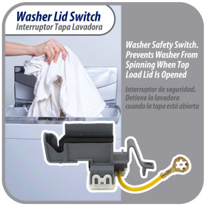8318084 Appli Parts Washing Machine Lid Switch Compatible with Whirlpool and Others AP3180933, PS886960, WP8318084, AP6012742, ES8084, PS11745957, TJ90ES8084 8318084 Appli Parts Washing Machine Lid Switch Compatible with Whirlpool and Others AP3180933, PS886960, WP8318084, AP6012742, ES8084, PS11745957, TJ90ES8084