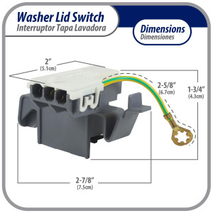 8318084 Appli Parts Washing Machine Lid Switch Compatible with Whirlpool and Others AP3180933, PS886960, WP8318084, AP6012742, ES8084, PS11745957, TJ90ES8084 8318084 Appli Parts Washing Machine Lid Switch Compatible with Whirlpool and Others AP3180933, PS886960, WP8318084, AP6012742, ES8084, PS11745957, TJ90ES8084