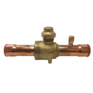 Danfoss 009L7056 1-1/8in Shut Off Ball Valve ODF GBC 28s Multiple Refrigerant MWP 650psi WT -40F to 300F with 1/4in SAE Schrader Valve Bi-Flow Danfoss 009L7056 1-1/8in Shut Off Ball Valve ODF GBC 28s Multiple Refrigerant MWP 650psi WT -40F to 300F with 1/4in SAE Schrader Valve Bi-Flow