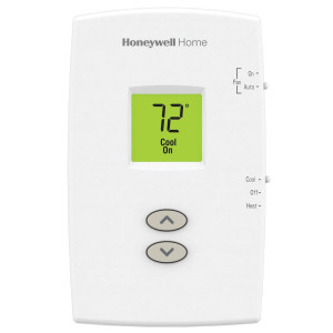 Honeywell TH1110DV1009/U PRO 1000 Non-Programmable Vertical Thermostat for Air Conditioning Systems 1 Heat/1 Cool Heat Pump Systems, 1 Heat/1 Cool Conventional Systems Honeywell TH1110DV1009/U PRO 1000 Non-Programmable Vertical Thermostat for Air Conditioning Systems 1 Heat/1 Cool Heat Pump Systems, 1 Heat/1 Cool Conventional Systems
