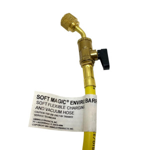 Manifold Hose 72 Uniweld H6smbey H6BVY Cfc/Hcfc/Hfc/R410 Yellow 45 Bend With Valve Manifold Hose 72 Uniweld H6smbey H6BVY Cfc/Hcfc/Hfc/R410 Yellow 45 Bend With Valve