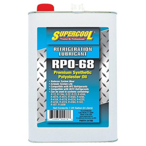 Supercool 24766 RPO-68 Refrigeration Polyolester Oil POE Supercool 1 Gallon / 128oz Supercool 24766 RPO-68 Refrigeration Polyolester Oil POE Supercool 1 Gallon / 128oz