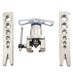 Appli Parts APT-FT809 Flaring Tool, Tube Cutter, Deburring Reamer tool Kit for 1/4, 5/16, 3/8, 1/2, 5/8, 3/4 in Tube for Copper, Aluminum, Steel, PVC and other soft metal pipe 