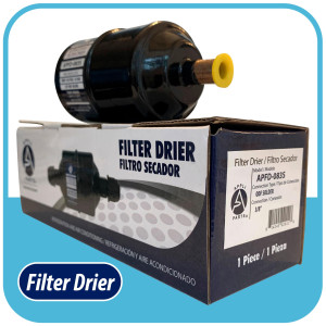 Appli Parts APFD-083S 3/8 in Liquid Line Refrigerant AC Filter Drier hvac Refrigeration 083S ODF Sweat Solder connection universal unidirectional 5-1/2 in long 2 in wide Appli Parts APFD-083S 3/8 in Liquid Line Refrigerant AC Filter Drier hvac Refrigeration 083S ODF Sweat Solder connection universal unidirectional 5-1/2 in long 2 in wide