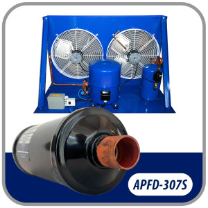 Appli Parts APFD-307S 7/8 in Liquid Line Refrigerant AC Filter Drier hvac Refrigeration 307S ODF Sweat Solder connection universal unidirectional 10-1/2 in long 3-1/4 in wide Appli Parts APFD-307S 7/8 in Liquid Line Refrigerant AC Filter Drier hvac Refrigeration 307S ODF Sweat Solder connection universal unidirectional 10-1/2 in long 3-1/4 in wide