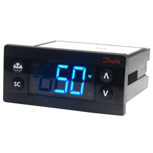 Danfoss 080G3494 ERC 112C Refrigeration Controller for Glass Door Merchandisers, Commercial Refrigerators and Freezers, 110/220 V, 4 Relay Outputs, 2 Temperature Sensor Inputs, Sensors Not Included