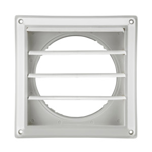 Lambro 360W White Plastic Louvered Vent 5 inch
 Lambro 360W White Plastic Louvered Vent 5 inch