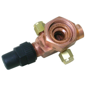 Danfoss 8168032 V07 1-3/4 in Rotolock x 7/8 ODF, Service Valve for Compressors Danfoss 8168032 V07 1-3/4 in Rotolock x 7/8 ODF, Service Valve for Compressors