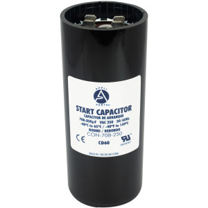 Appli Parts motor start capacitor 708-850 Mfd (microfarads) uF 250 VAC universal fit for electric motor applications 1-3/4 in Diameter 4-3/8 in Height CON-708-250
 Appli Parts motor start capacitor 708-850 Mfd (microfarads) uF 250 VAC universal fit for electric motor applications 1-3/4 in Diameter 4-3/8 in Height CON-708-250