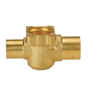 Danfoss 067B4021 Valve Body Straightway TQ 20, TQ 12, TE 12, TE 20, 7/8 x 1-1/8 ODF X ODM