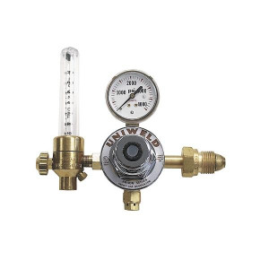  Uniweld RHF8213 Flowmeter Regulator Para Co2 5/8"-18(Rh)(F) 10-80 Scfh Cga320