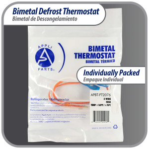 Appli Parts APBT-FT2076 Bimetal Thermostat Asian Type 2 Wire Fuse temperature 158F with Yellow and White wires Reference BIM-2076 / Sanyo / Termodisco Appli Parts APBT-FT2076 Bimetal Thermostat Asian Type 2 Wire Fuse temperature 158F with Yellow and White wires Reference BIM-2076 / Sanyo / Termodisco