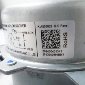 Fan Motor Outdoor Unit YDK30-6B(B)(YDK30-6B-6) YKT-30-6-1L 220-240V/1Ph/60Hz 30W 6p 0.365A Bcl LRA 0.44A 202400401341, 11002012002962 
