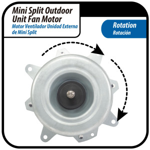 Fan Motor single phase asynchronous Outdoor Unit YKT-24-6-10L RoHS YDK24-6FB(B) (YDK24-6F-23) 220-240V/60Hz 24W 6p 0.35A Bcl LRA 0.40A 202400401340, 11002012000833 
Fits: NBCM018C10B, PAC12047, X2
