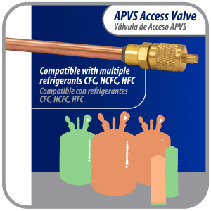 Appli Parts APVS-143163K10 10 pack 1/4 in SAE Access Schrader Valve x 3/16 ODF x 3 in Copper Stem with Valve Core and Cap with gasket and core remover for AC and refrigeration systems Appli Parts APVS-143163K10 10 pack 1/4 in SAE Access Schrader Valve x 3/16 ODF x 3 in Copper Stem with Valve Core and Cap with gasket and core remover for AC and refrigeration systems