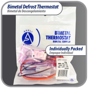 Appli Parts APBT-S2008FP Bimetal Thermostat Asian Type 3 Wire Open 54F Close 23F Fuse 162F Orange / Red / Brown, Model Reference BIM-2008 / Thermodisc Appli Parts APBT-S2008FP Bimetal Thermostat Asian Type 3 Wire Open 54F Close 23F Fuse 162F Orange / Red / Brown, Model Reference BIM-2008 / Thermodisc
