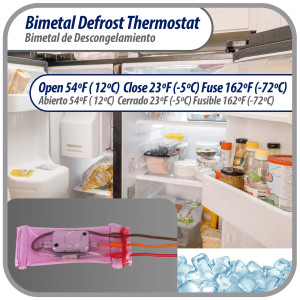 Appli Parts APBT-S2008FP Bimetal Thermostat Asian Type 3 Wire Open 54F Close 23F Fuse 162F Orange / Red / Brown, Model Reference BIM-2008 / Thermodisc Appli Parts APBT-S2008FP Bimetal Thermostat Asian Type 3 Wire Open 54F Close 23F Fuse 162F Orange / Red / Brown, Model Reference BIM-2008 / Thermodisc
