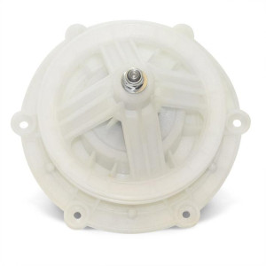 Appli Parts APTW-81037 Mabe Washing Machine Transmission replacement, Splined Shaft, 11 Splines, 6 Hole Base, Pulley 5-7/16 in 138 mm replaces LED-1221B7