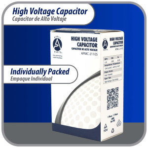 Appli Parts APMC-21105 1.05uf mfd (microfarads) High Voltage Microwave capacitor 2100V 50/60Hz CH85 21105 Universal Replacement for Multiple Brands NO PCB  Appli Parts APMC-21105 1.05uf mfd (microfarads) High Voltage Microwave capacitor 2100V 50/60Hz CH85 21105 Universal Replacement for Multiple Brands NO PCB